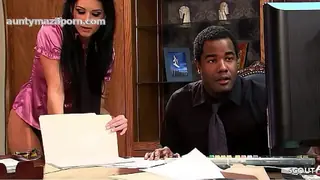 4K Skinny Secretary in Stockings seduce her Big Cock Black Boss to Interracial Anal Fuck - Hotel Hookup