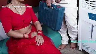 Desi Indian red sare Desi in hindi
