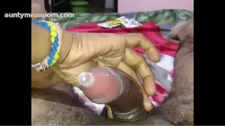 New Desi randi putting condom